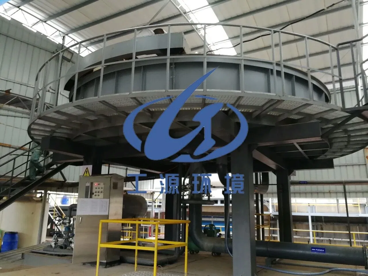 Equipo de tratamiento de agua Flotación por aire disuelto superficial circular para eliminación de algas