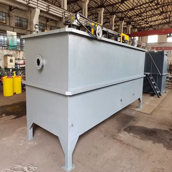 Flotación por aire disuelto industrial Daf para eliminar grasa de aceite en plantas de tratamiento de aguas residuales